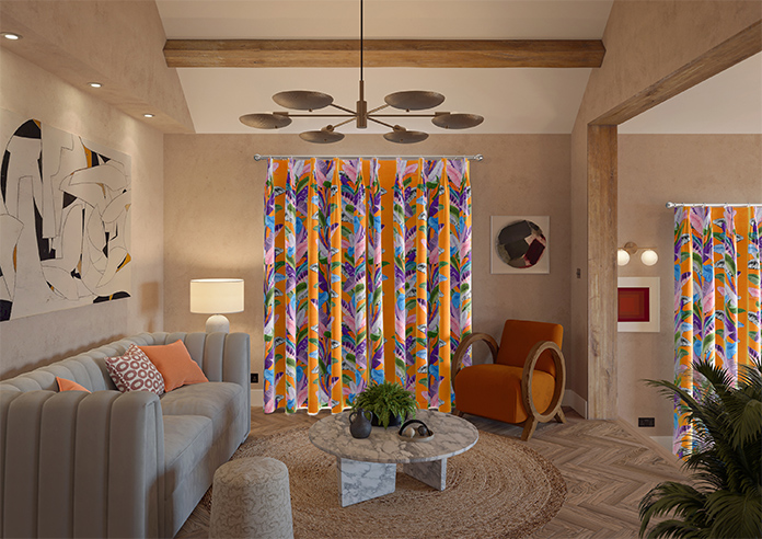 Palm Springs, Orange - Made To Measure Curtains - Image 15
